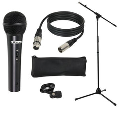 LD Systems MIC SET 1 Mikrofonset mit Mikrofon, Ständer, Kabel und Klemme