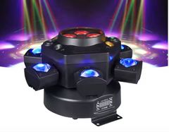 Thor LED 6 Head Moving Head Beam Light RGB Laser Strobe DJ Light Rotating
