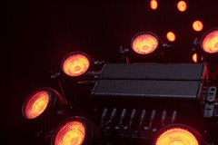Showtec Titan Strobe FLEX FX, Set of 8x 100 W LED Strobes + Controller
