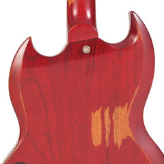 Vintage Vs6 Icon  - Distressed Cherry Red