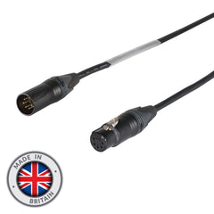 eLumen8 100 m 5-poliges Neutrik-XLR-DMX-Kabel (Stecker - 5-polige XLR-Buchse).