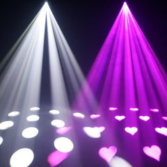 2x Equinox Helix XP 150W Gobo Flower Boîtier Blanc