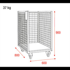 Wentex Trolley for Backdrops – Half Size (90 cm) Transport Cart