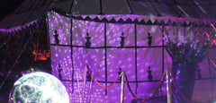 Eurolite Half Mirror Ball Motorised 30cm 300mm Disco Glitter Ball Party Mirrorball