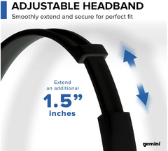 Gemini DJX-200 Black DJ Headphones