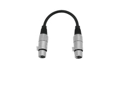 Omnitronic Adapterkabel XLR(F)/XLR(F) 0,2M Schwarz