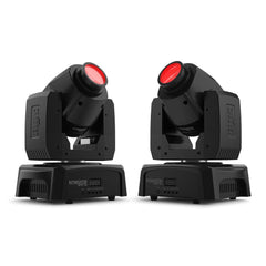 2x Chauvet Intimidator Spot 110 10W LED Tête Mobile Effet Lumière DJ Disco