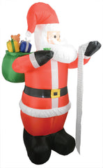 QTX Aufblasbarer Weihnachtsmann mit Liste