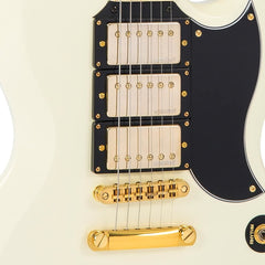 Vintage Vs6 3 Pick Up Guitar - Gold Hardware - Vintage White