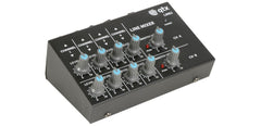QTX LM82 8ch Stereo Mini Mixer Line Level Studio Karaoke DJ Recording