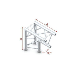 Milos Corner 90� apex down Pro-30 Triangle F Truss