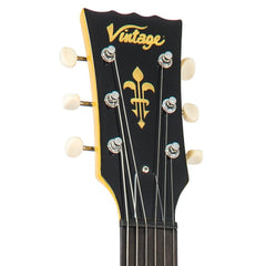 Vintage V120 Electric Guitar- Single Cut - Tv Yellow
