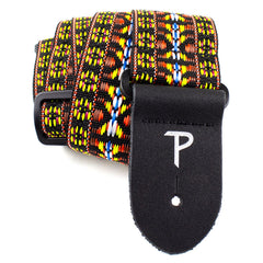 Perris 2079 2" Retro Hootenanny Poly Guitar Strap Yellow Brown