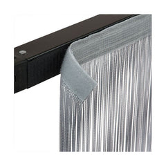 Wentex Rideau à Cordes 6(h)x3(l)m Gris Argenté, avec fermeture auto-agrippante