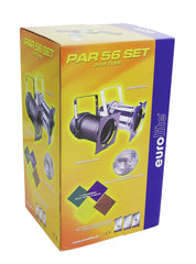 Eurolite Par 56 Silber 500 W Beleuchtung Par Can inkl. Lampe und Gel-Farbfiltern