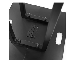 Plugger 2 x Height Adjustable Podium Black 106-195cm Totem inc Flightcase *B-STOCK*