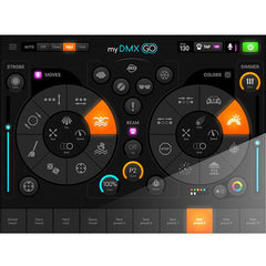 ADJ MYDMX GO iPad Logiciel d'éclairage DMX Contrôleur de discothèque DJ sans fil contrôlé par tablette