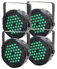4 x Equinox Power Par 36 3W Tri-Colour LED DMX EQLED112 RGB