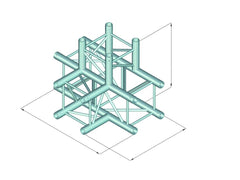 Alutruss Quadlock Tq390-Qqt42 4-Wege-T-Stück