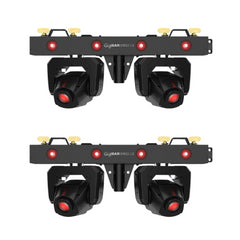 2x Chauvet DJ GigBAR Bridge ILS 2-in-1 Lighting Bar Moving Head