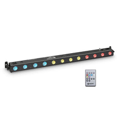 Cameo TRIBAR 200 IR Barre LED TRI 12 x 3 W en noir avec télécommande IR