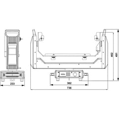 Briteq BT-NONAMOVE Moving Yoke For Use With BT-NONABEAM