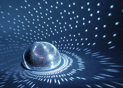 Eurolite Half Mirror Ball Motorised 40cm 400mm Disco Glitter Ball Party Mirrorball