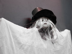 Europalms Figurine Halloween Femme Avec Chapeau, 70Cm