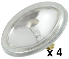 4x  PAR36 PINSPOT LAMP (6.4V 30W)