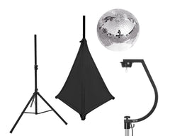 Eurolite Set Spiegelkugel 30 cm mit Ständer und Stativabdeckung schwarz