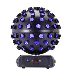 2x Soundsation LED Mirrorball Revolving Light Effect 5 x 18W RGBWA+UV HEX inc Cases