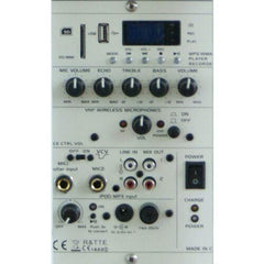 Ibiza Sound White Portable Battery Powered Bluetooth PA System 700W Wireless Mic *B-Stock Product*