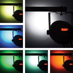 QTX HIPAR-100 Projecteur LED résistant aux intempéries IP65 7 x 15 W RGBWA