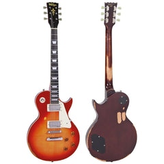 Vintage V100 Icon - Distressed Cherry Sunburst