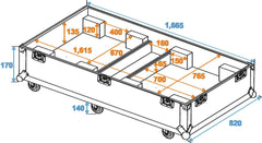 Roadinger Flightcase 2X Cla-115