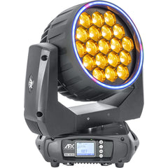 AFX Light WASH-1940-RGB Wash Zoom Moving Head mit Ringeffekt 19X 40W RGBW LED inkl. Flightcase