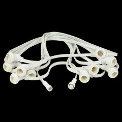 Showgear Festoon Light E27, White 50m, 100cm spacing Connectable