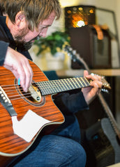 Chord Sundown Electro-Acoustic Western Guitar Dark Zebrano