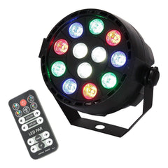 Ibiza Light LED Battery Par Can RGBW 12 x 1W + Remote