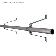 eLumen8 Pipe To Wall Bracket, 300mm Zinc