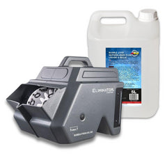 Eliminator Bubbletron EXL GO Battery Bubble Machine + Fluid & Wireless Remote