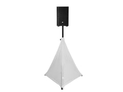 Europalms White Lycra Scrim for Tripod Speaker Stand inc. Carry Bag Two Sided
