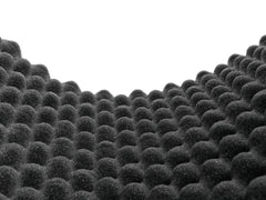 Zubehör Eiförmige Isoliermatte, Höhe 40 mm, 50 x 100 cm