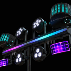 2x Chauvet GigBAR 3 ILS Lighting System inc Tripod & Case