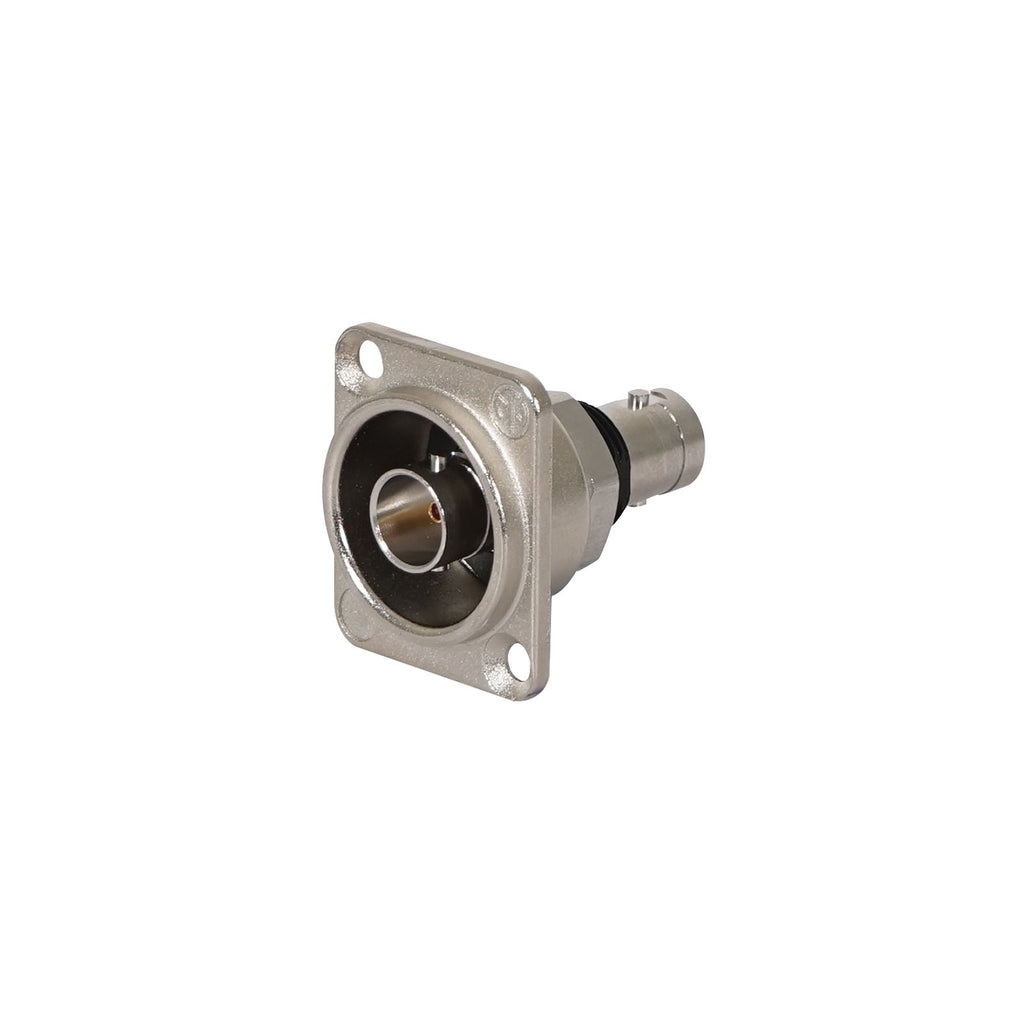 Neutrik NBB75DFI BNC D Feed-Through Isolated Connector – Nickel Finish, Universal Fit