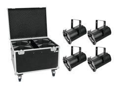 Set 4x LED THA-100F MK2 Theater-Spot + Case