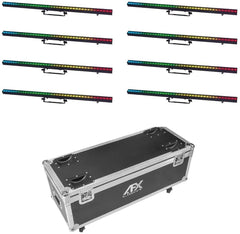 AFX FL-8PIXSTRIP40-SET Paket mit 8 PIXSTRIP40 LED-Pixelstreifen inkl. Flightcase
