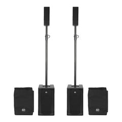 2x RCF Evox 5 Active Two Column Array Speaker System 800W inc Covers