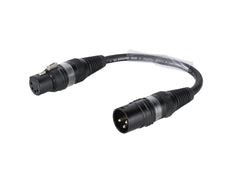 Sommer Cable Adapterkabel 3Pin XLR(M)/5Pin XLR(F) Schwarz
