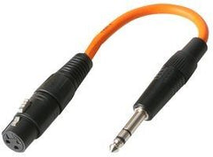 Pulse 3-Pin XLR Socket to 1/4" Stereo Jack (Orange)